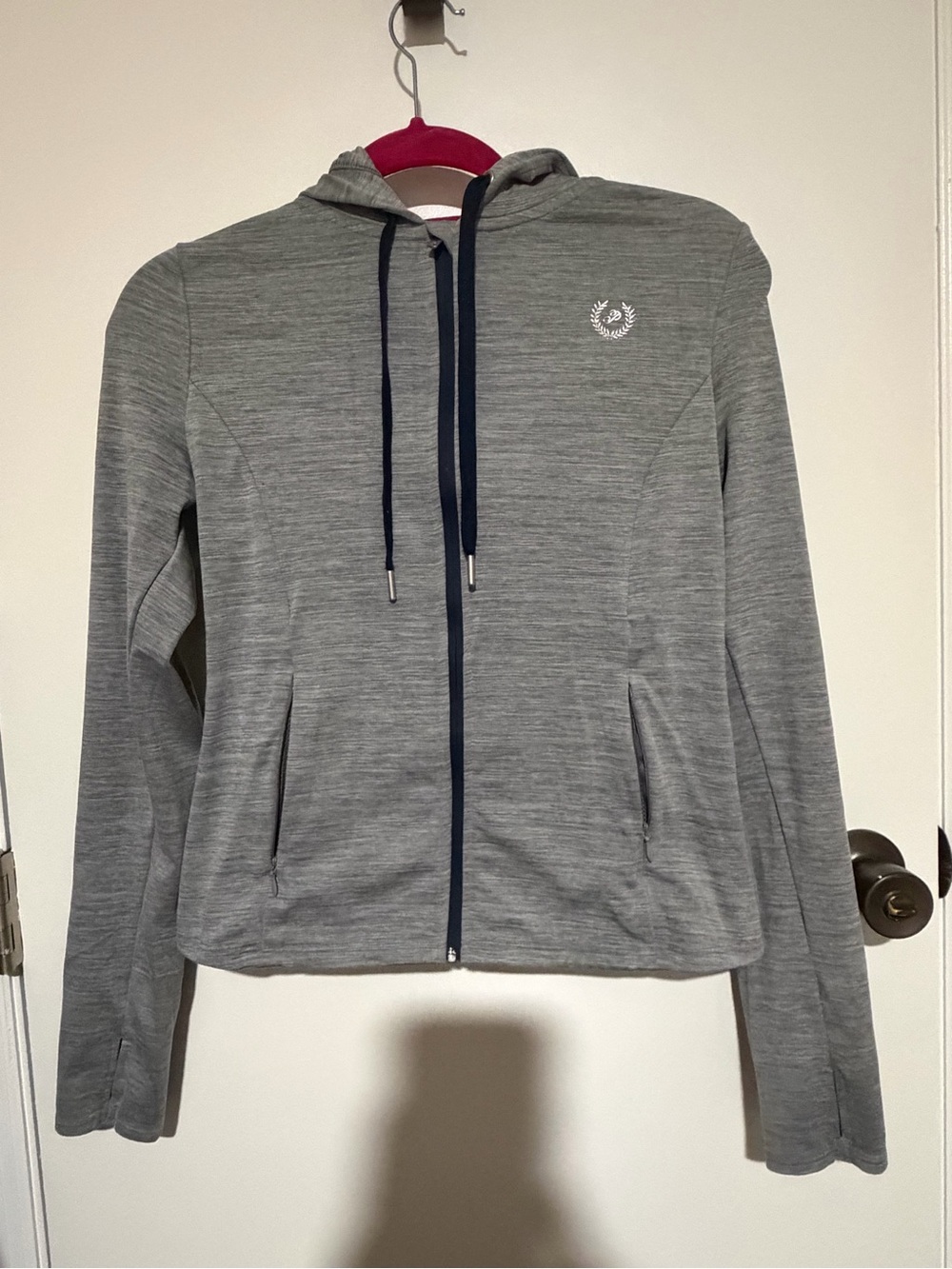 PINK Victoria’s Secret Gray Zip-Up Hoodie Jacket Size M